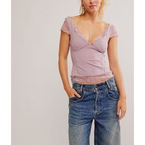 Free People Better Not Cami in Pink Dawn size L NWOT